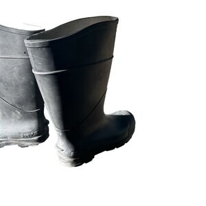 Servus Black Rubber Rain Boots Men's Size 8 Women's 10 Waterproof Made USA